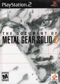Document of Metal Gear Solid 2 Playstation 2  box art